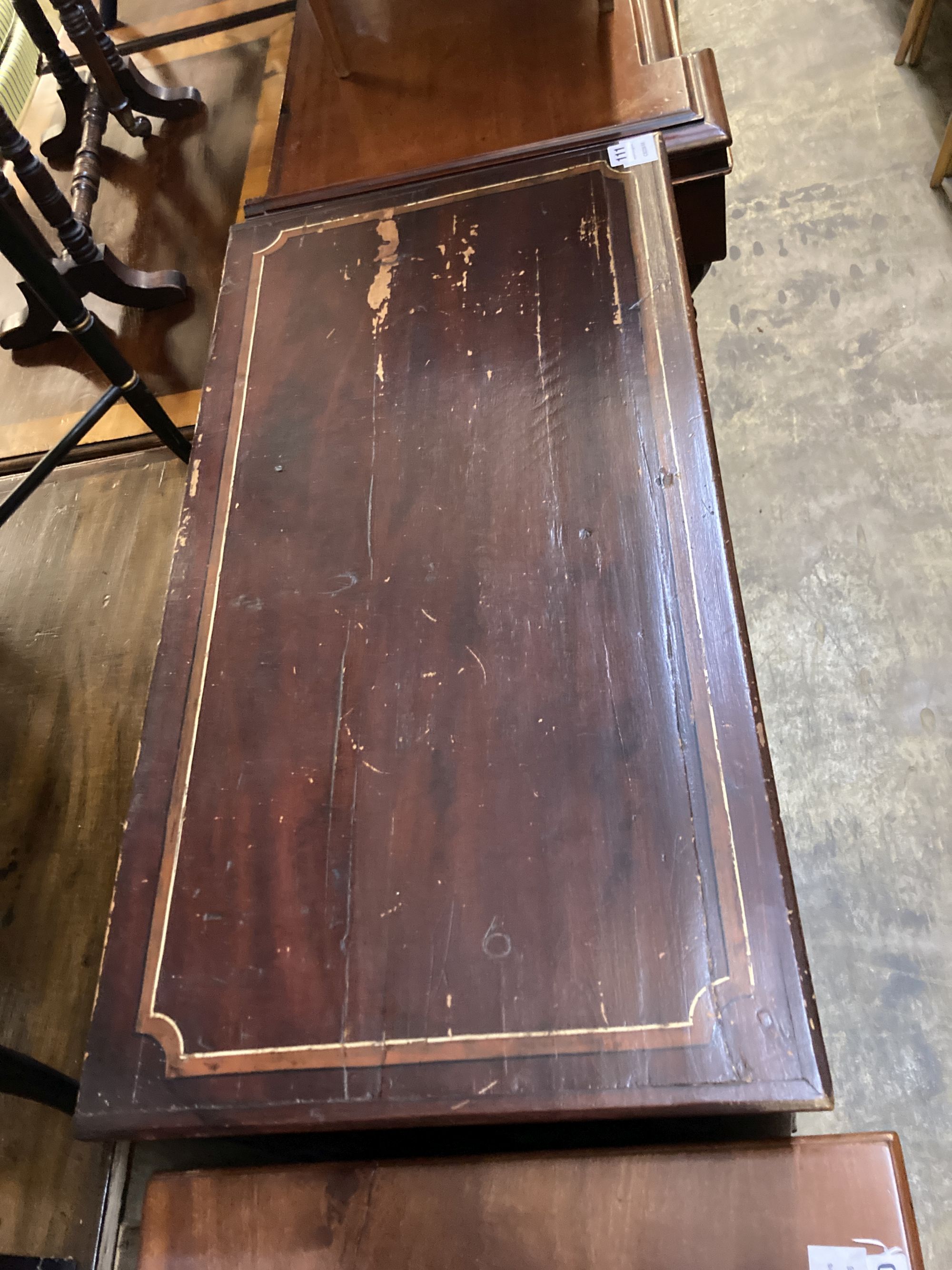 A Victorian painted pine chest of drawers, width 86cm, depth 44cm, height 92cm